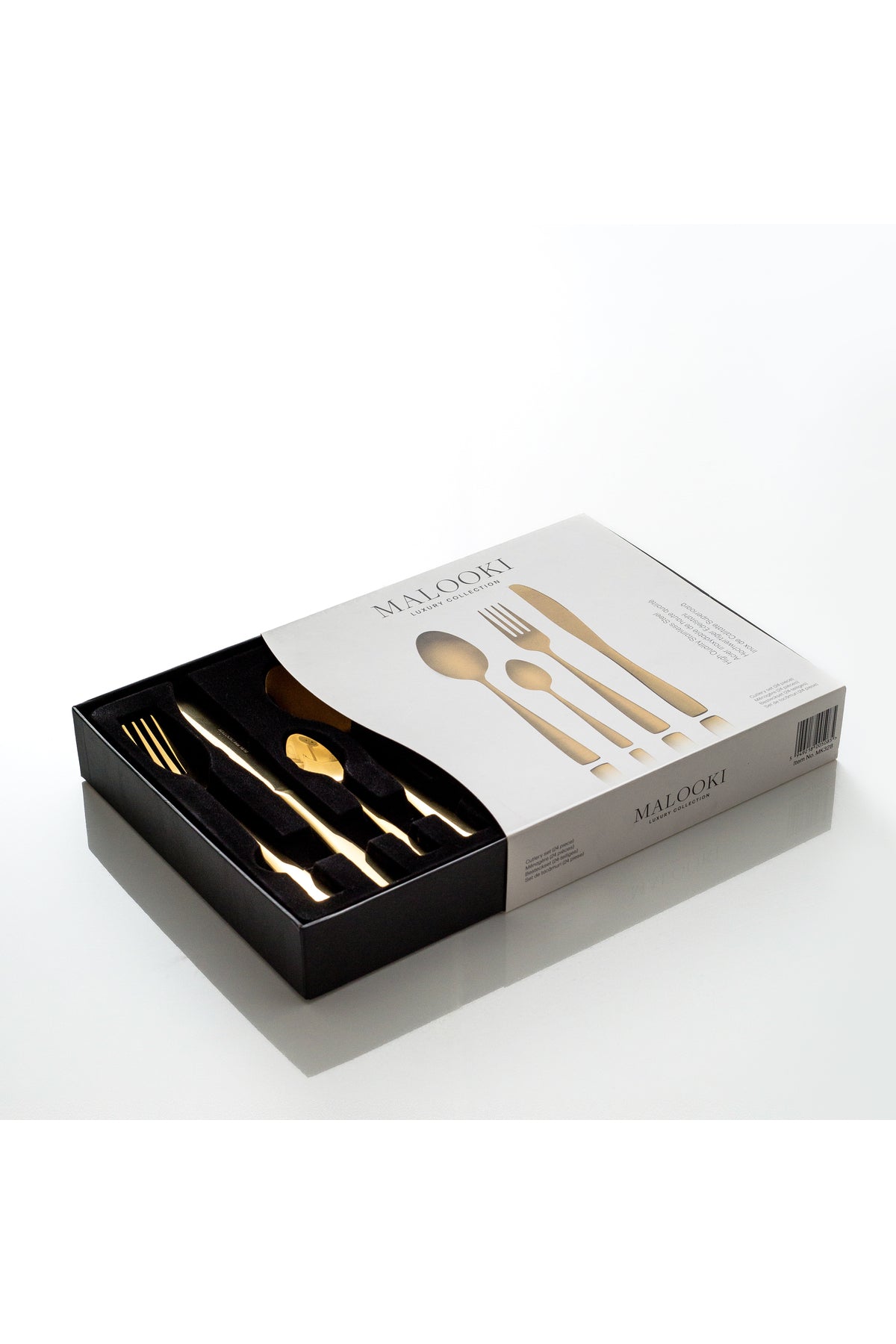 Set tacamuri 24 piese, pentru 6 persoane, Inox premium - Auriu