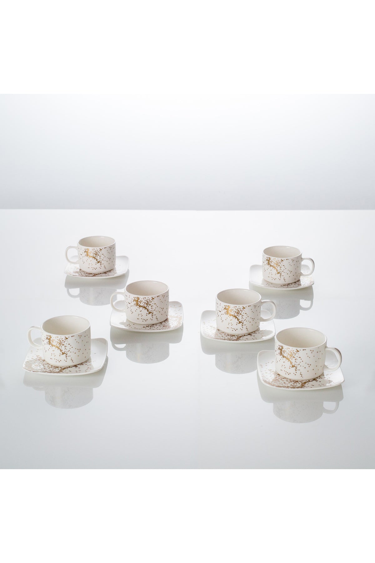 Set de 6 cești cu 6 farfurioare, 180 ml - Sprinkles Collection