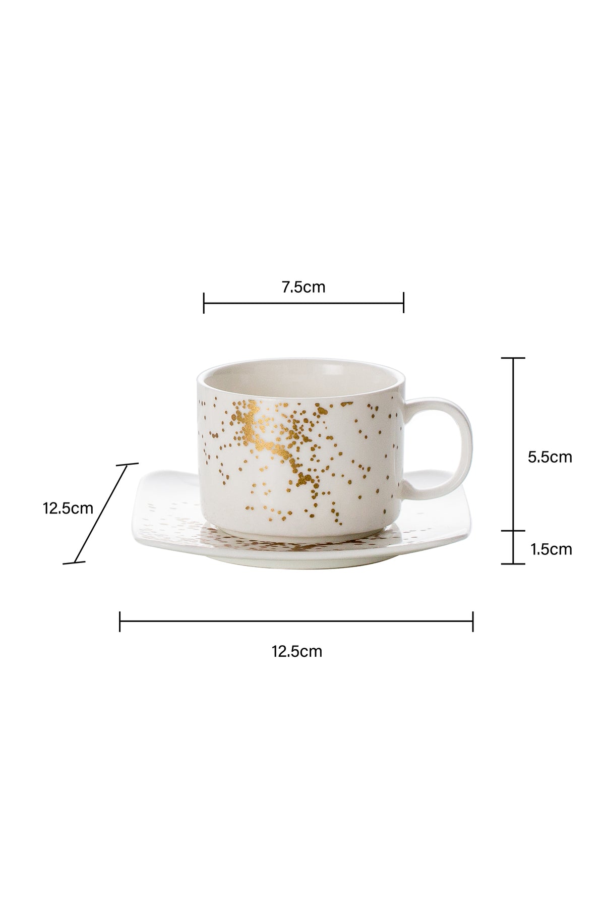 Set de 2 cești cu 2 farfurioare, 180 ml - Sprinkles Collection