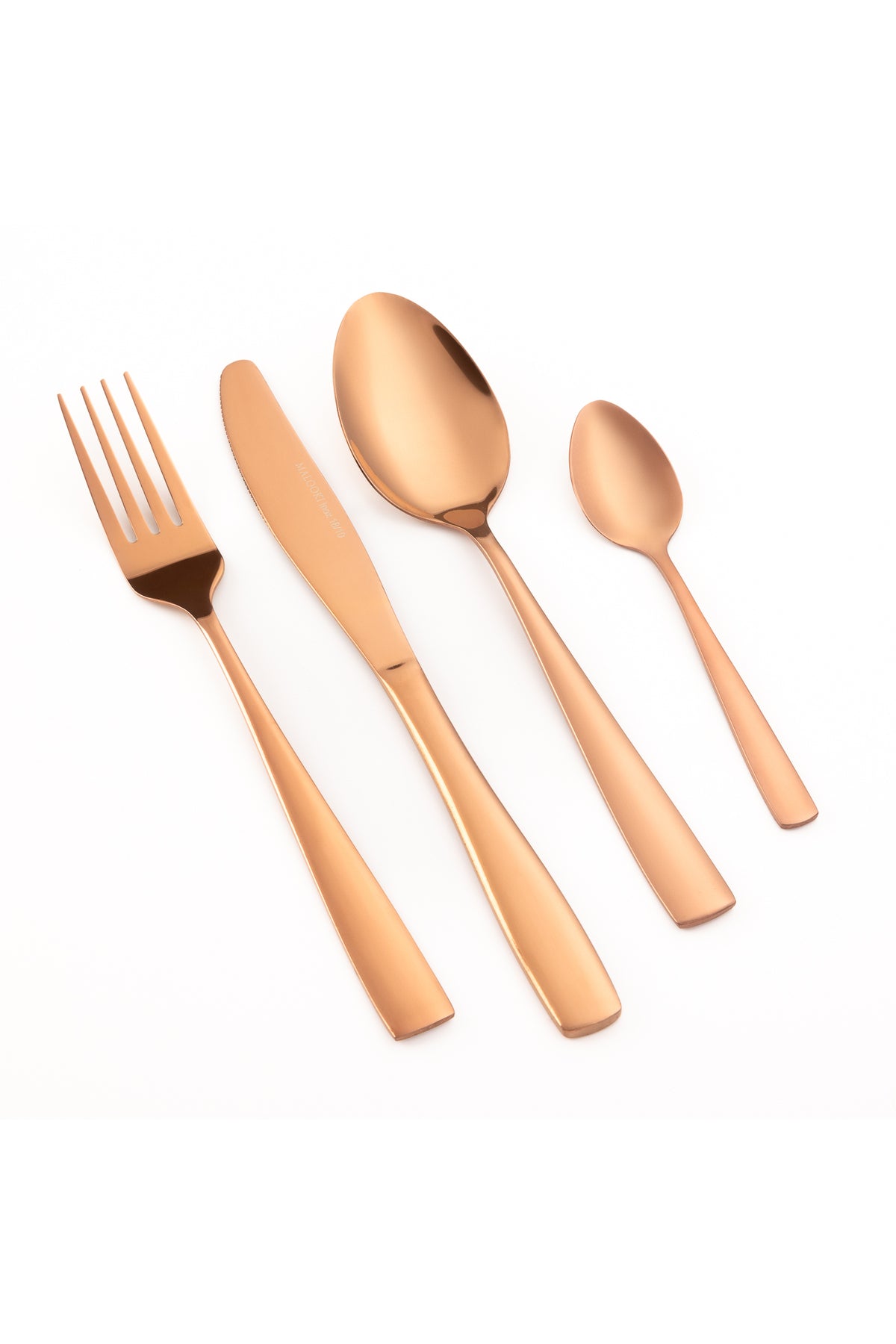 Set tacamuri 24 piese, pentru 6 persoane, Inox premium– Rose Gold Lucios