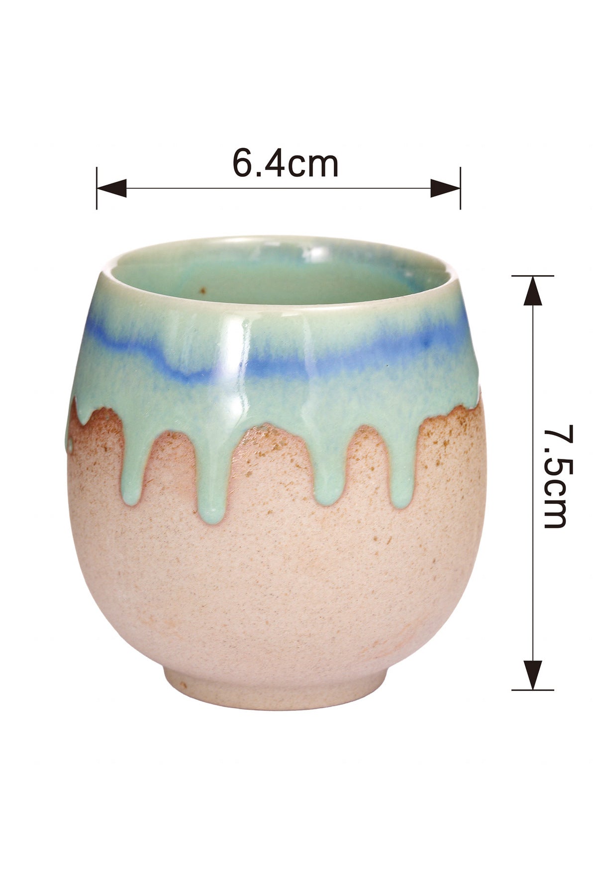 Cană Ceramică Minimalistă 200ml, Design Modern Stil Japonez, 7.5 cm