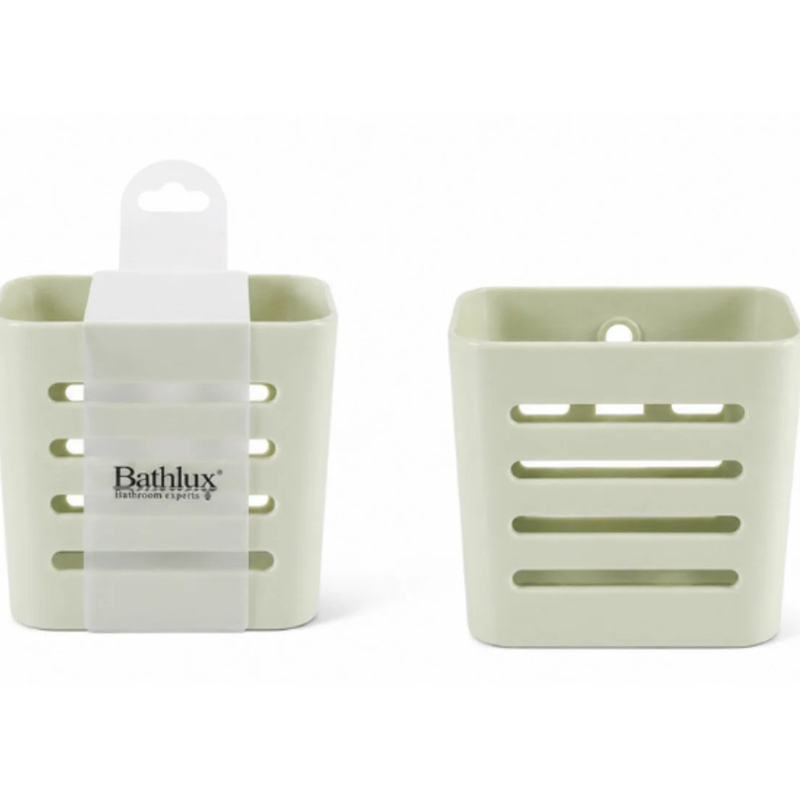 Suport organizator baie Bathlux, Autoadeziv, 10x10,8x7,8 cm