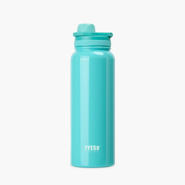 Sticla termica TYESO din inox, izolare vacuum, capac flip-top, Turcoiz - 600 ml