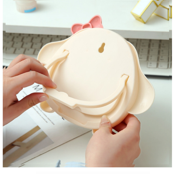 Oglinda cosmetica Cute Puppy, Oglinda de masa reglabila, 22x16 cm - Roz
