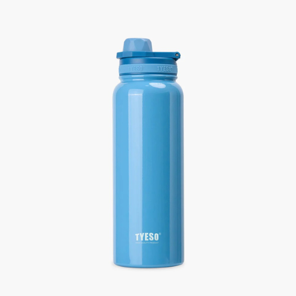 Sticla termica TYESO din inox, izolare vacuum, capac flip-top, Turcoiz - 600 ml