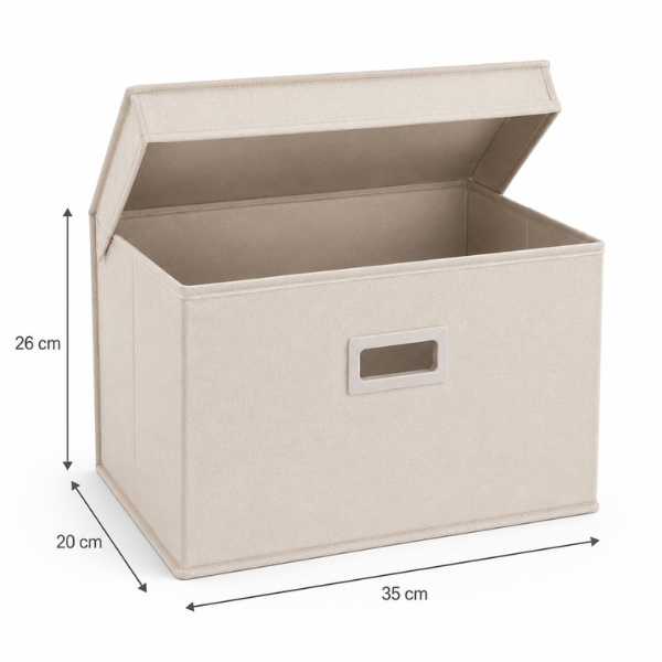 Cutie de depozitare textila, organizator multifunctional, 35 x 26 x 20 cm - Premium