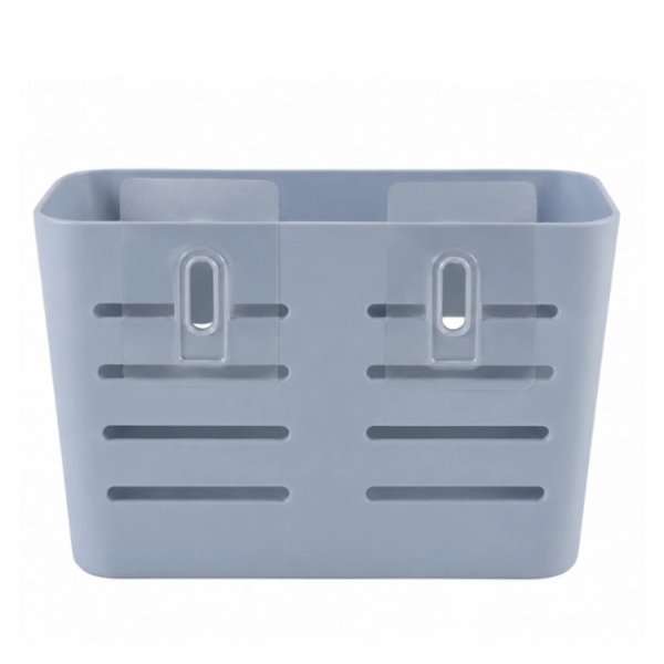 Suport organizator pentru baie Bathlux, autoadeziv, 12x18.5x9 cm