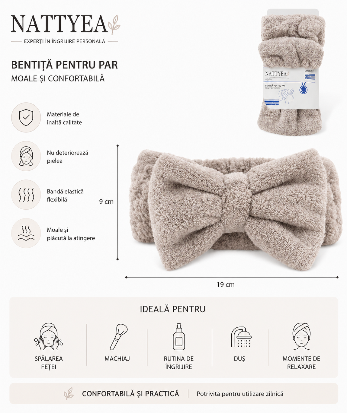 Bentita Cosmetica Bathlux Tip Fluture,  19 x 9 cm - Premium