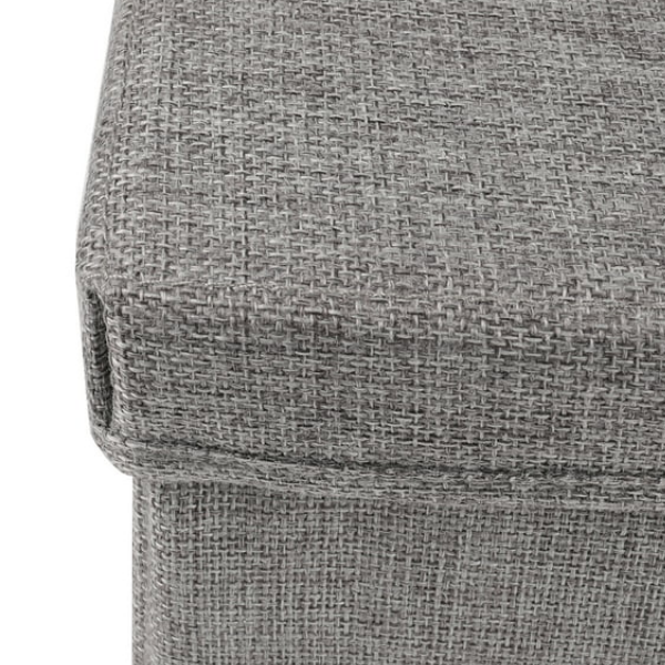 Cutie de Depozitare Textil, Organizator Pliabil pentru Haine - Gri inchis