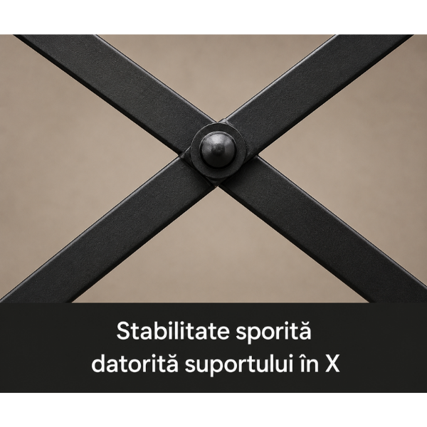 Suport Haine Metalic, Dressing & Hol, Negru/ Maro - 167x40x90 cm - Premium