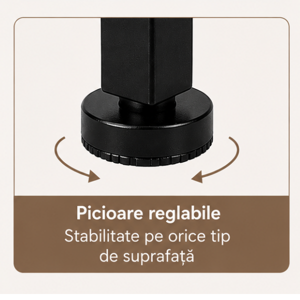 Raft depozitare metalic 4 polite, etajera organizare, 58x28x144.5 cm - Negru