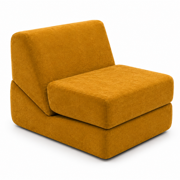 Canapea extensibila pliabila 3 in 1, Verde, cu spuma cu memorie, Suport ergonomic - 89x80x69 cm