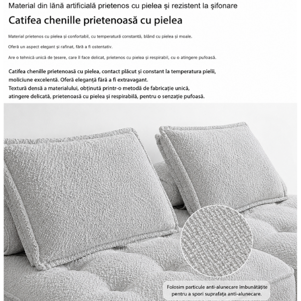 Canapea canapea cu compresie in vid comprimata Piemonte, burete cu memorie, 100x100x30 cm
