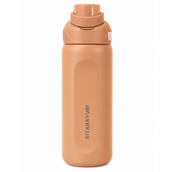 Sticla termos sport SITARAYURI, izolare vacuum, capac flip-top cu maner - 800 ml