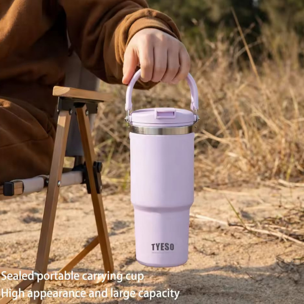 Cana termos ROAM 2.0 cu pai si maner, izolatie vid, anti-scurgere, 24h rece / 12h cald-750 ml - ment verde