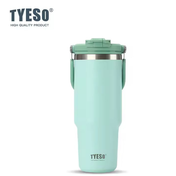 Cana termos ROAM 2.0 cu pai si maner, izolatie vid, anti-scurgere, 24h rece / 12h cald-750 ml - ment verde