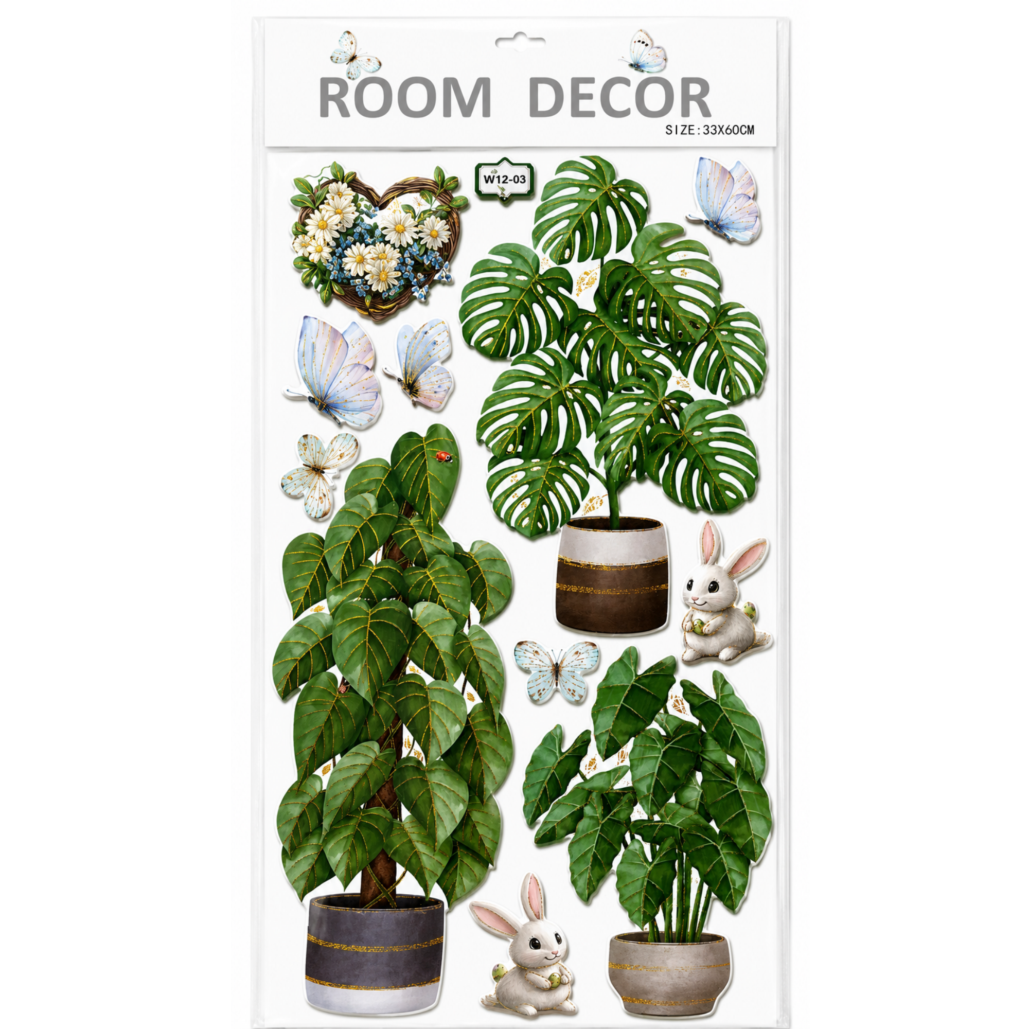 Autocolant Decorativ 3D Premium pentru Perete cu Efect de Relief, 33 × 60 cm