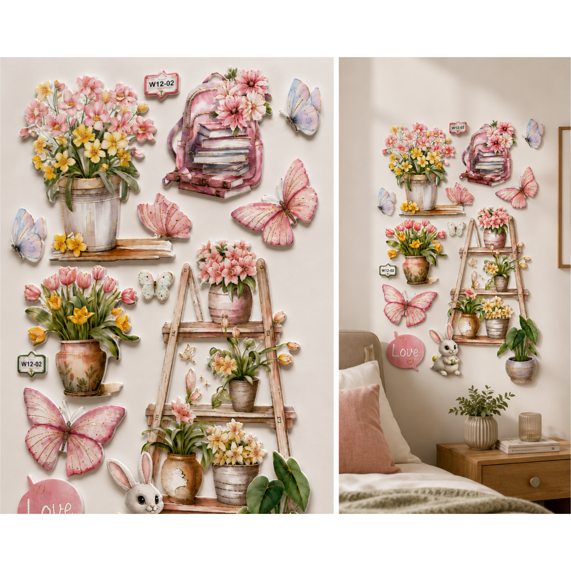 Autocolant Decorativ 3D Premium pentru Perete cu Efect de Relief, 33 × 60 cm
