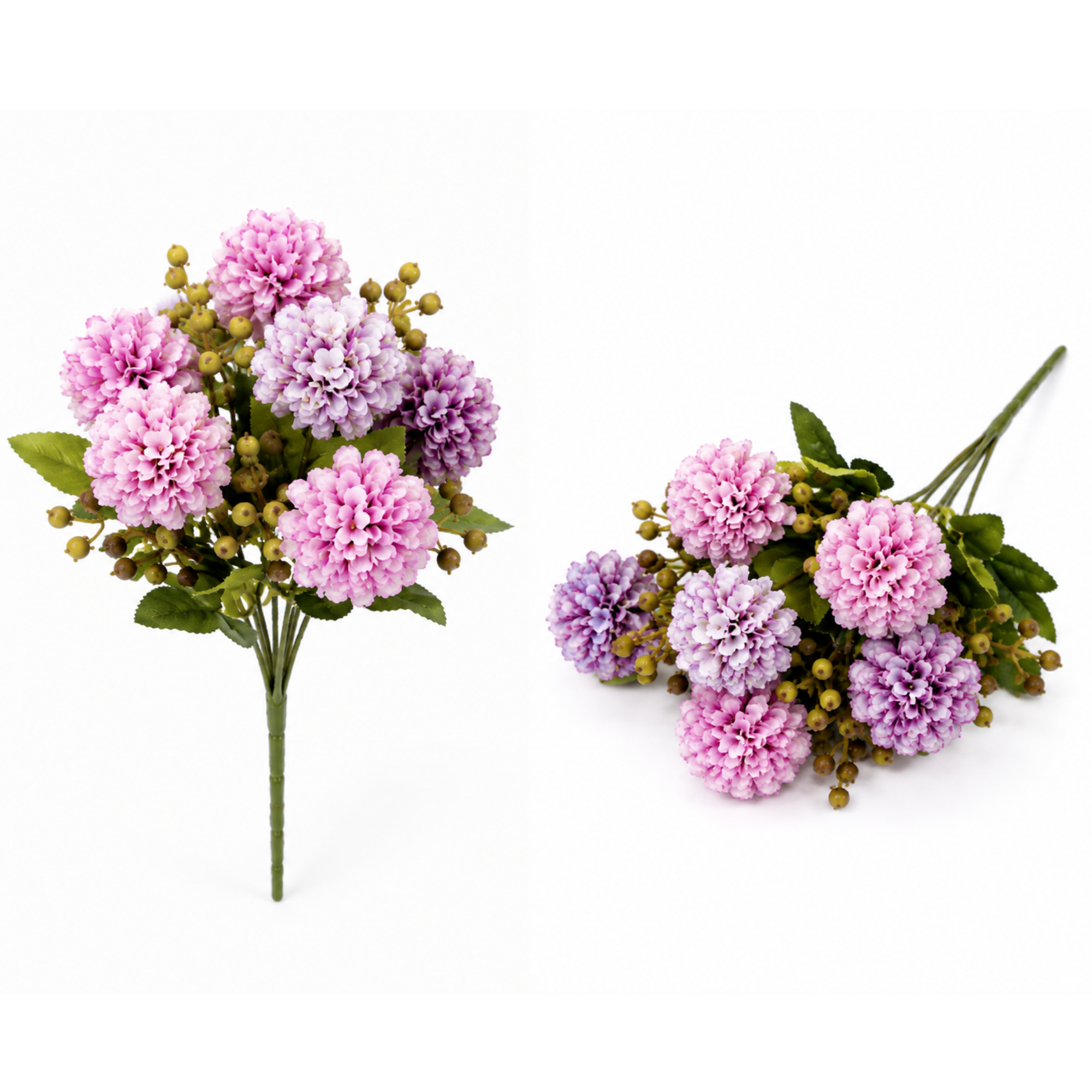 Buchet Flori Artificiale Hortensie Decorativă, 5 Fire, 33 cm – Aspect Realist