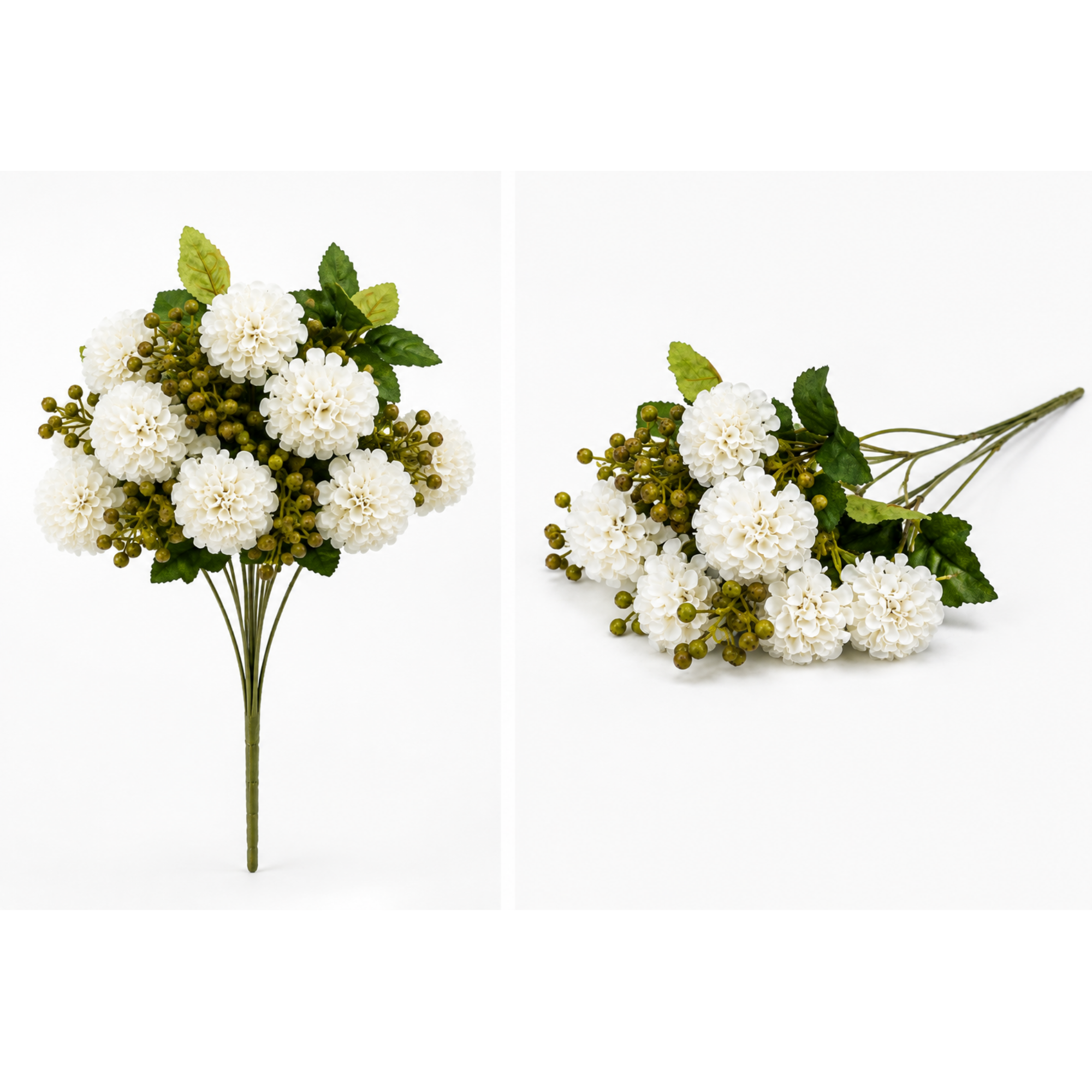Buchet Flori Artificiale Hortensie Decorativă, 5 Fire, 33 cm – Aspect Realist