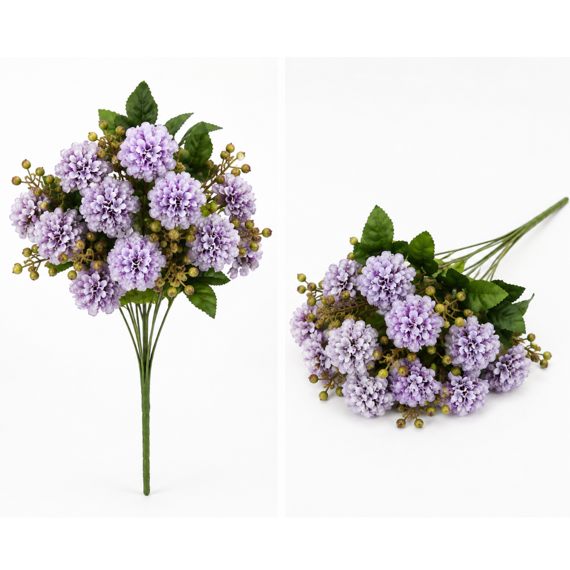 Buchet Flori Artificiale Hortensie Decorativă, 5 Fire, 33 cm – Aspect Realist