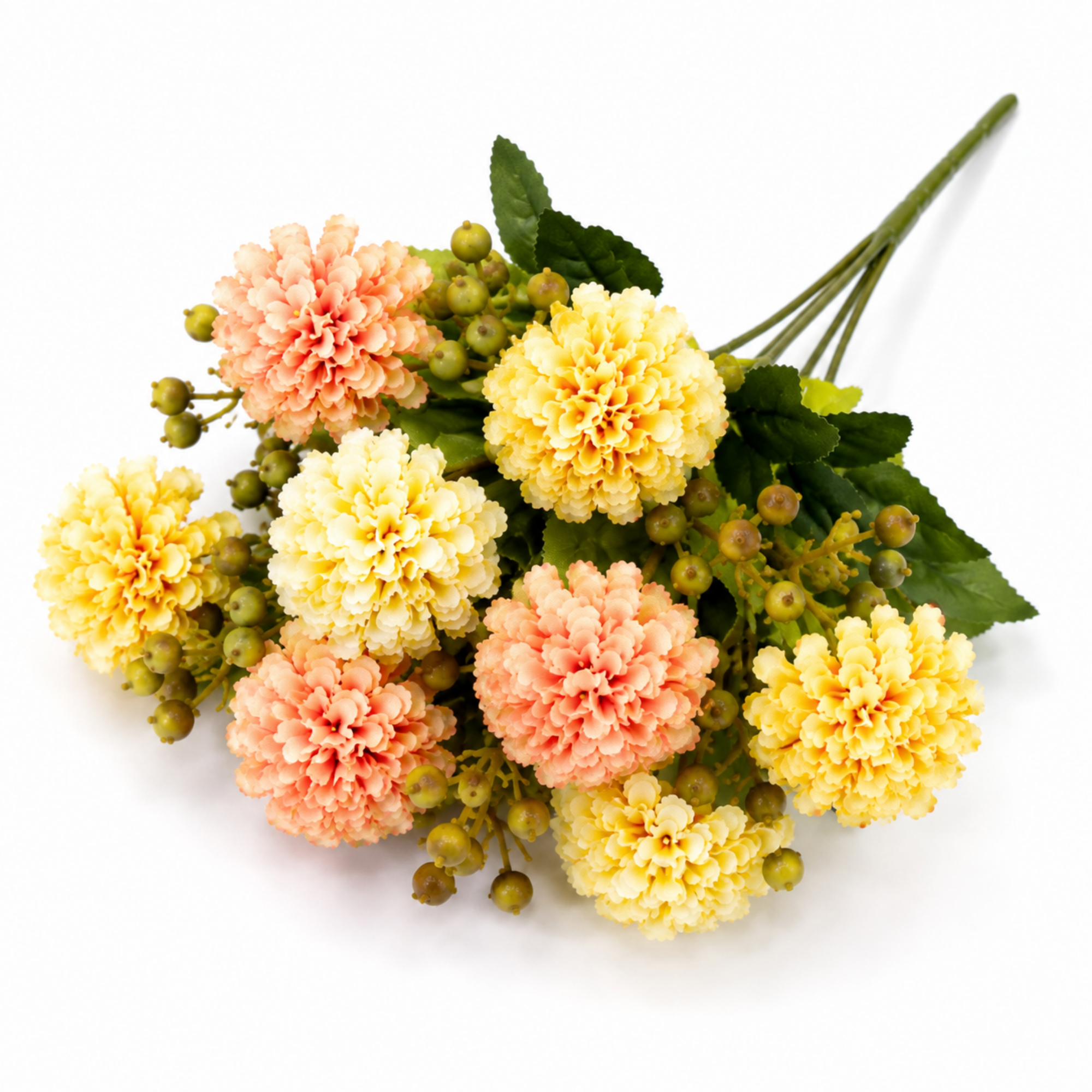 Buchet Flori Artificiale Hortensie Decorativă, 5 Fire, 33 cm – Aspect Realist