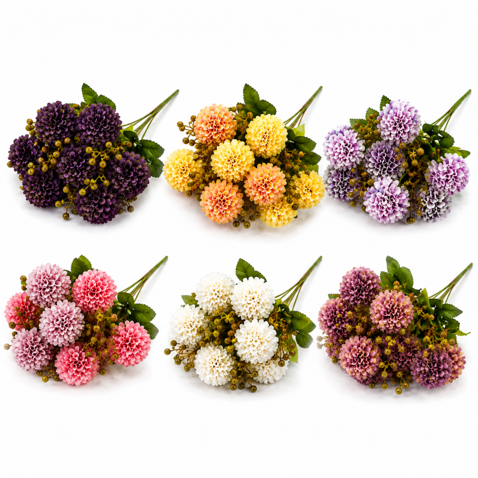 Buchet Flori Artificiale Hortensie Decorativă, 5 Fire, 33 cm – Aspect Realist