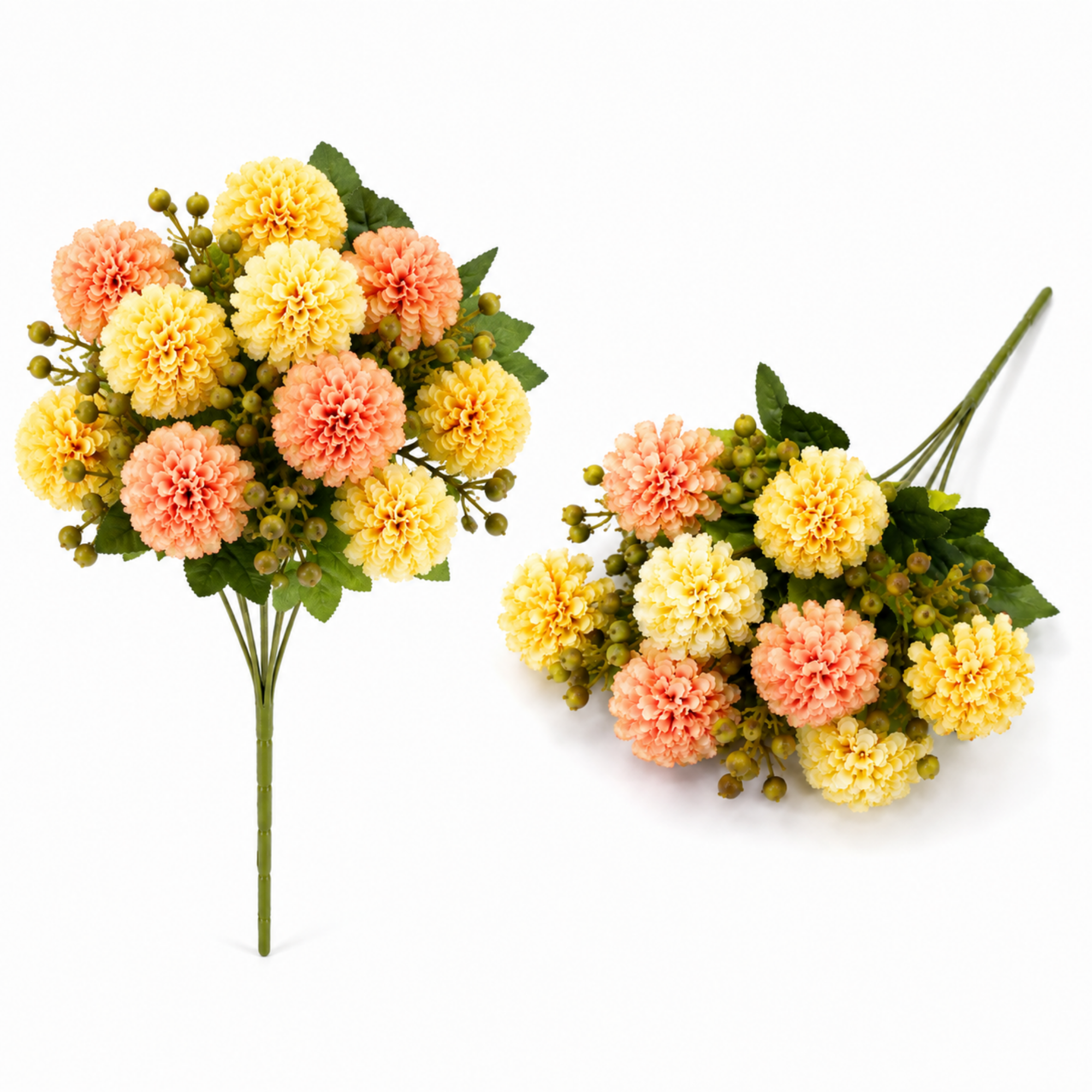 Buchet Flori Artificiale Hortensie Decorativă, 5 Fire, 33 cm – Aspect Realist