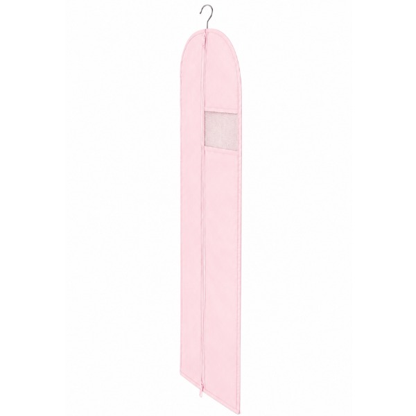 Husa pentru haine cu fermoar, material netesut respirabil, buzunar transparent, 60 x 120 cm