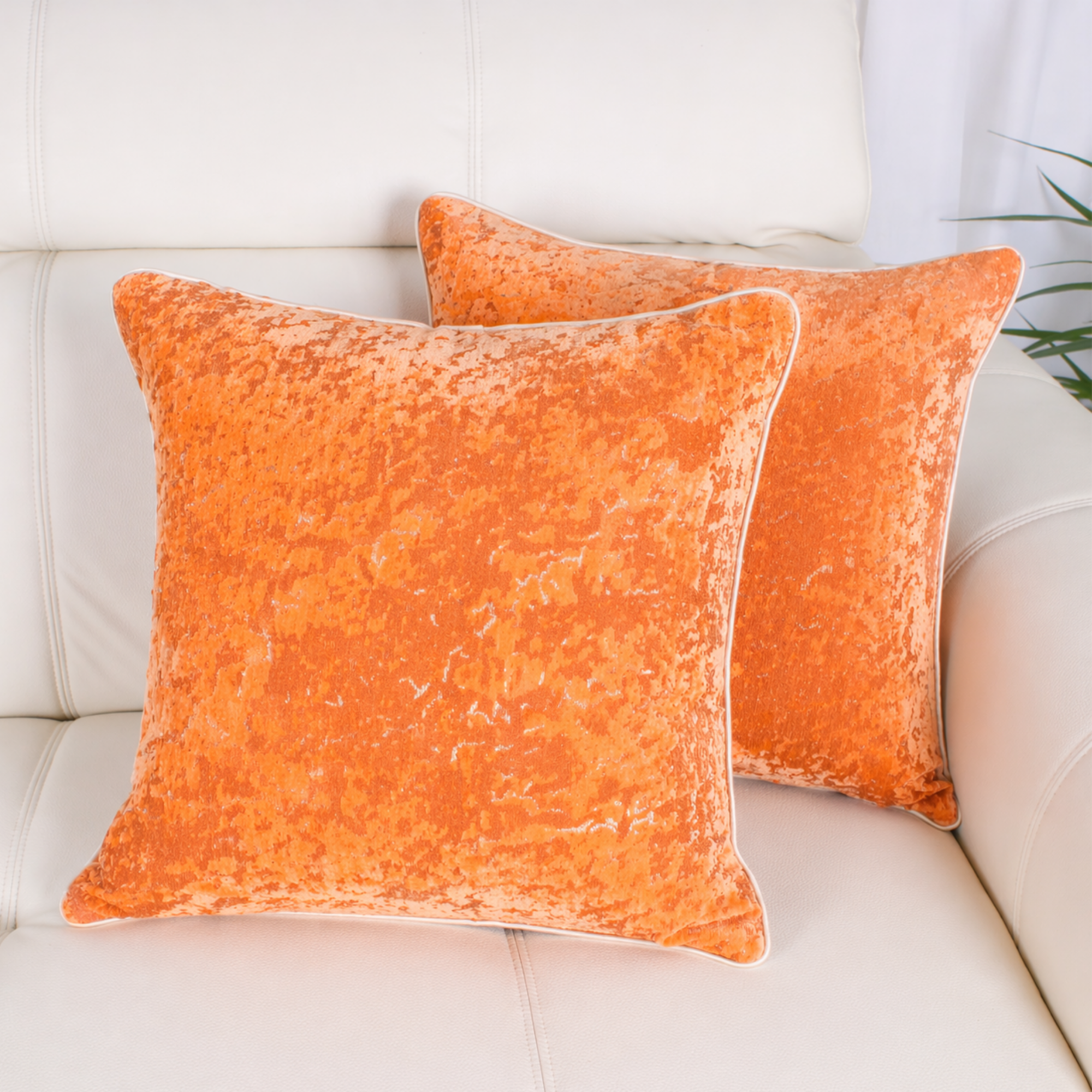 Fata de Perna Decorativa Catifea Premium, Model Marmorat, Fermoar Ascuns – 45 x 45 cm