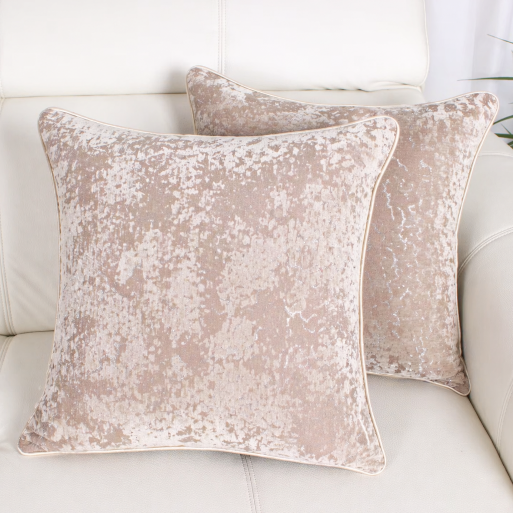 Fata de Perna Decorativa Catifea Premium, Model Marmorat, Fermoar Ascuns – 45 x 45 cm