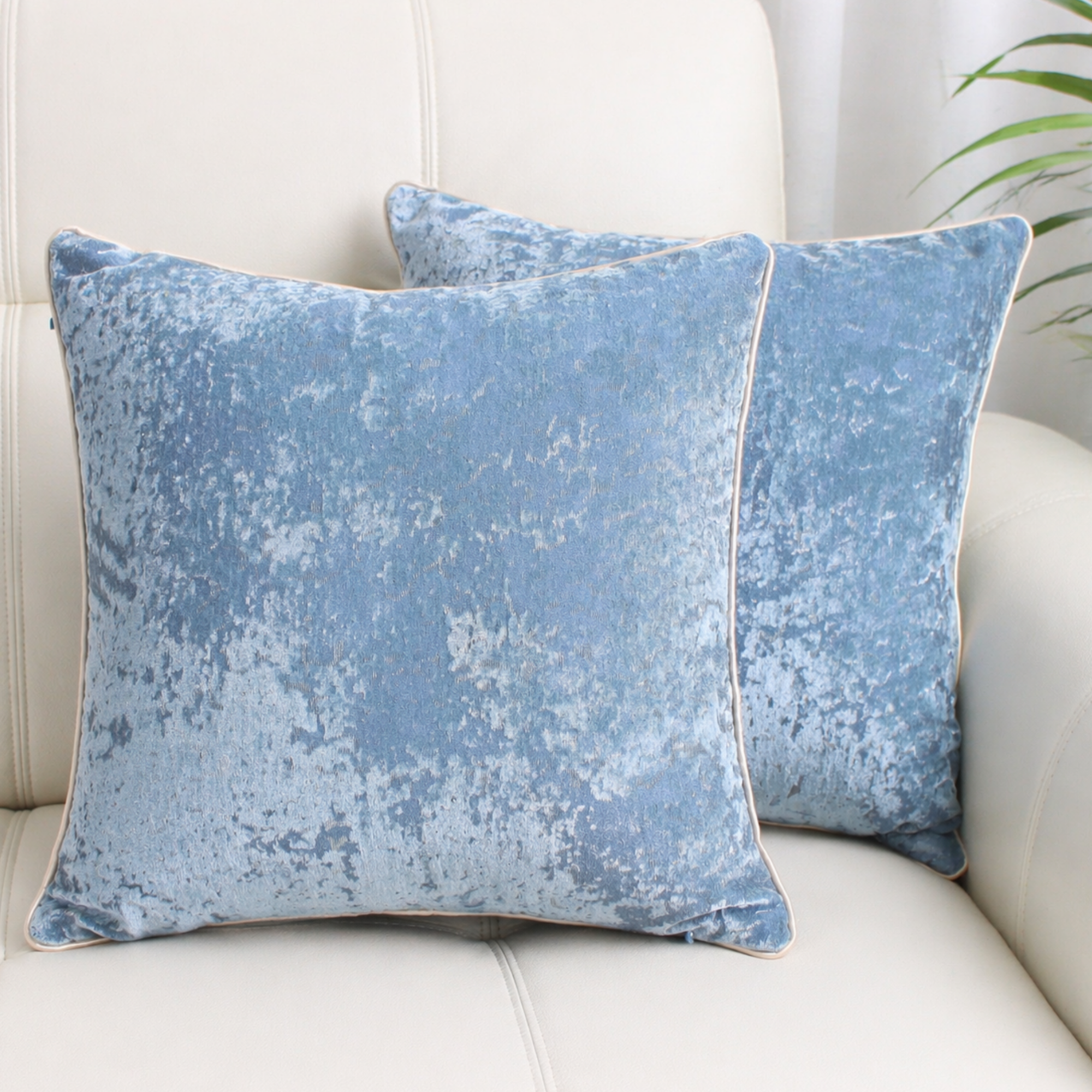 Fata de Perna Decorativa Catifea Premium, Model Marmorat, Fermoar Ascuns – 45 x 45 cm
