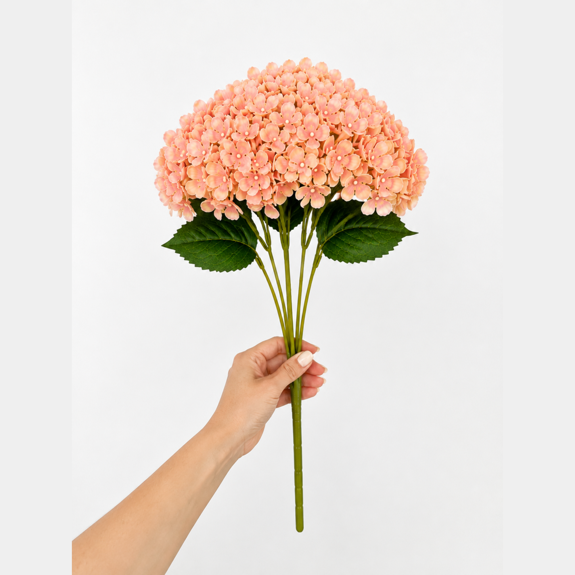 Buchet Flori Artificiale Hortensie Decorativă, 5 Fire, 48 cm
