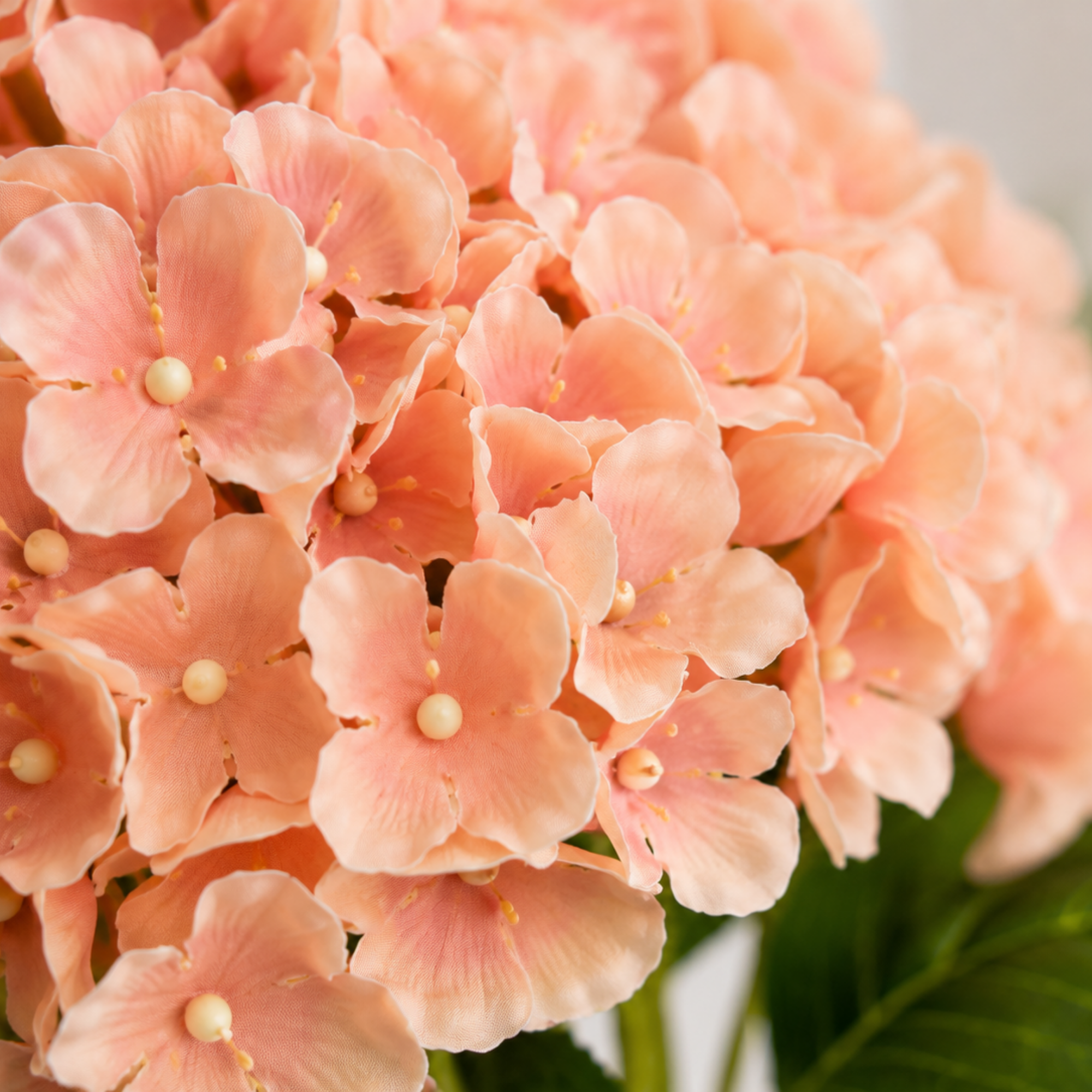 Buchet Flori Artificiale Hortensie Decorativă, 5 Fire, 48 cm